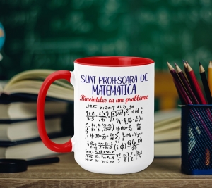 Cani pentru Profesori - Cana Personalizata - Profesoara De Matematica