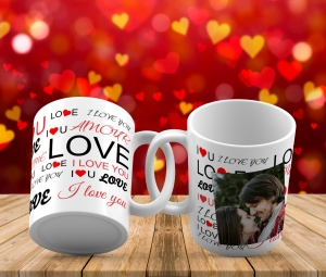 Cani Romantice - Cana personalizata - Love cu poza