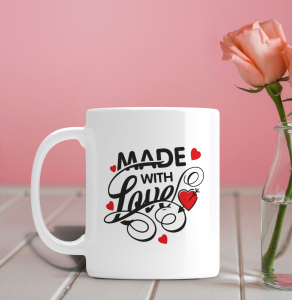 Cani Romantice - Cana Personalizata - Made With Love