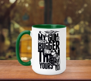 Cani Diverse - Cana Personalizata - My Gun Is Bigger Than Yours