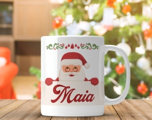 Cani de Craciun - Cana personalizata - Mos Craciun