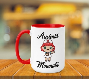 Cani pentru Doctori - Cana Personalizata - Asistenta Minunata