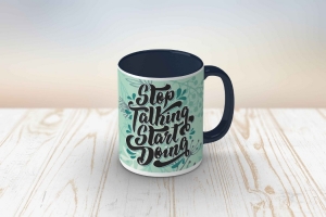 Cani Cu Mesaje - Cana personalizata - Stop Talking Start Doing
