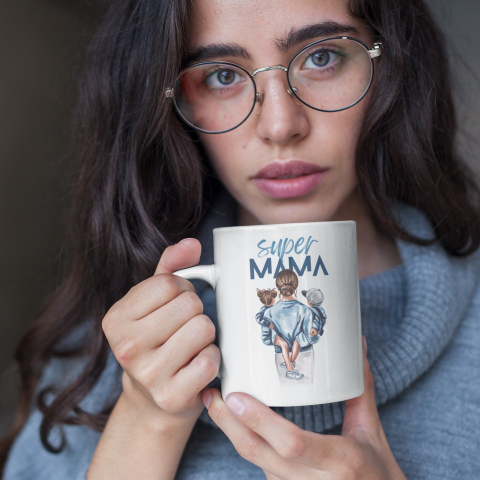 Cana personalizata - Super Mama