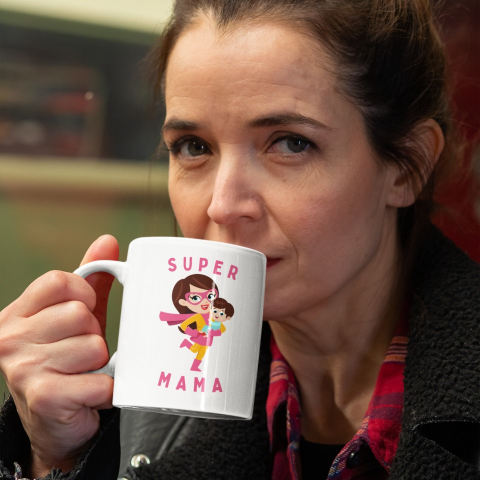 Cana personalizata - Super mama