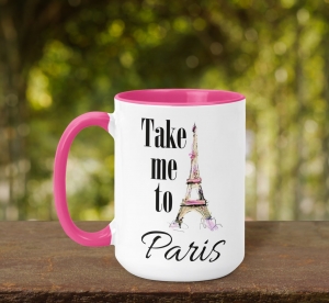 Cani Cu Mesaje - Cana Personalizata - Take Me To Paris