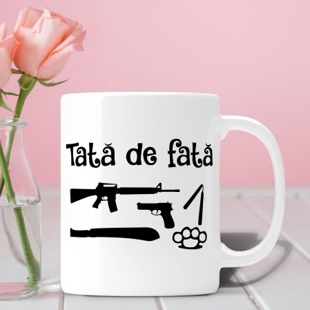 Cani pentru mama si tata - Cana Personalizata - Tata De Fata