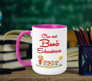 Cani pentru Profesori - Cana Personalizata - Cea Mai Buna Educatoare