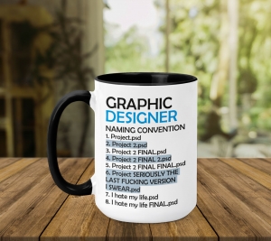 Cani Web Designer - Cana Personalizata - Graphic Designer Naming Convention