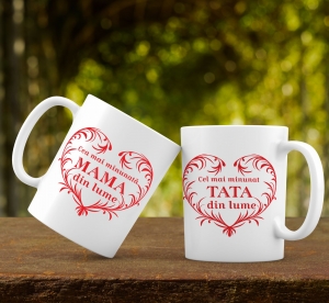 Cani pentru mama si tata - Cani Personalizate - Cei Mai Minunati Parinti