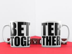 Cani Pentru Cuplu - Cana Personalizata Cuplu - Better Together