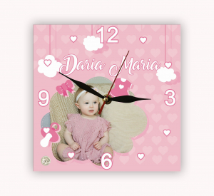Ceas Personalizat - Ceas Sticla Personalizat - Fetita