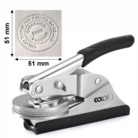 Timbru sec - Cleste Timbru Sec Manual - Colop Rotund 51 mm