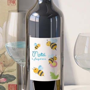 Etichete Personalizate - Eticheta Personalizata Botez - Albinute