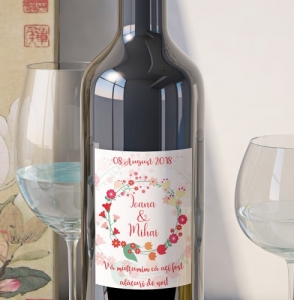 Etichete Personalizate Pentru Nunta - Eticheta Personalizata - Floral 11