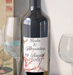 Etichete Personalizate Pentru Nunta - Eticheta Personalizata - Floral 13