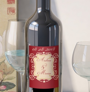 Etichete Personalizate Pentru Nunta - Eticheta Personalizata - Romantic 1