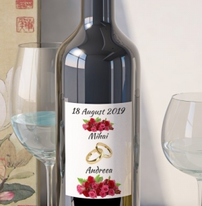 Etichete Personalizate Pentru Nunta - Eticheta Personalizata - Floral 14