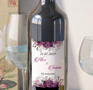 Etichete Personalizate Pentru Nunta - Eticheta Personalizata - Floral 16
