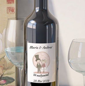 Etichete Personalizate Pentru Nunta - Eticheta Personalizata - Romantic 5