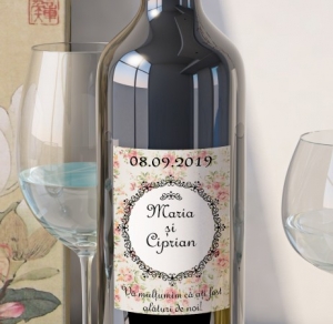 Etichete Personalizate Pentru Nunta - Eticheta Personalizata - Vintage 11