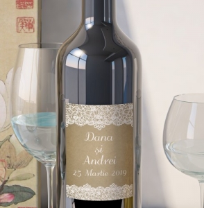 Etichete Personalizate Pentru Nunta - Eticheta Personalizata - Vintage 5