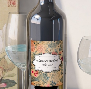 Etichete Personalizate Pentru Nunta - Eticheta Personalizata - Vintage 6