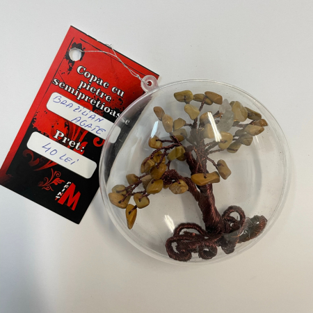 Glob pentru brad cu pietre semipretioase - Agate brazilian 026 [1]