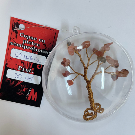 Glob pentru brad cu pietre semipretioase - Carneol 013 [1]