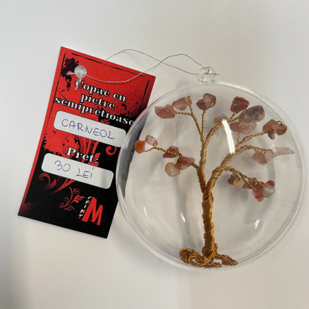 Glob pentru brad cu pietre semipretioase - Carneol 020 [1]