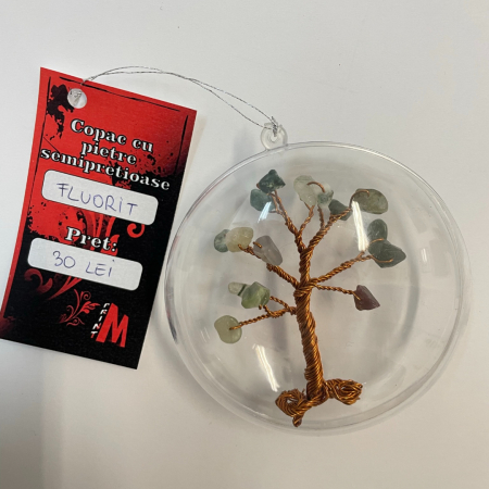 Glob pentru brad cu pietre semipretioase - Fluorit 006 [1]