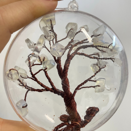 Articole Handmade - Glob pentru brad cu pietre semipretioase - Opalit 032