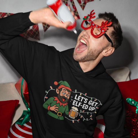 Cadouri De Sezon - Hanorac Personalizat - Let's get elf-ed up!