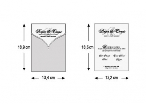 Invitatie de botez delicata crem / bej cu auriu si fundita - cod 5471 [2]