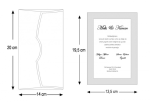 Invitatie de botez elegantga crem / bej sidefat - cod 2684 [3]