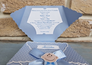 Invitatie de botez amuzanta chilotel albastru - cod 8026 [1]