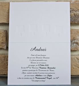 Invitatie de botez albastra cu animale - cod 8039 [4]