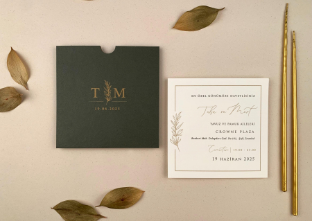 Nunta - Invitatie de nunta eleganta - cod 12261
