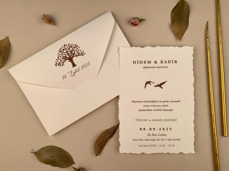Nunta - Invitatie de nunta eleganta cu Copacel - cod 12272