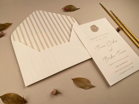 Invitatie de nunta eleganta cu plic stilizat - cod 12257 [1]
