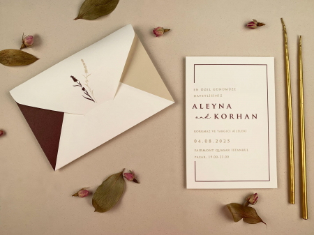 Nunta - Invitatie de nunta moderna - cod 12288