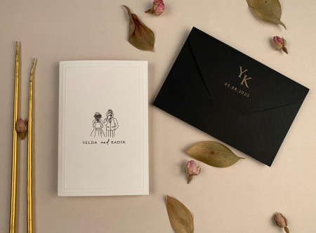 Nunta - Invitatie de nunta romantica - cod 12277
