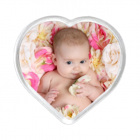Magneti De Frigider Personalizati - Magnet De Frigider Insertie Foto Inima