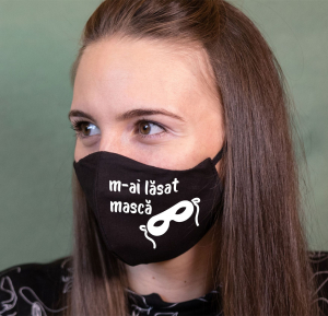 Masti Personalizate - Masca Personalizata - M-ai Lasat Masca