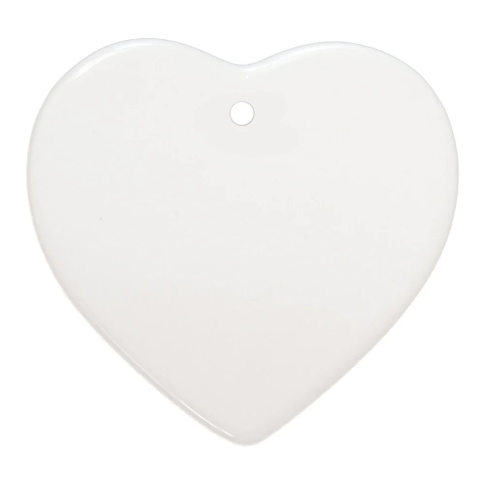 Ornament ceramica pentru brad personalizat - Inima [3]