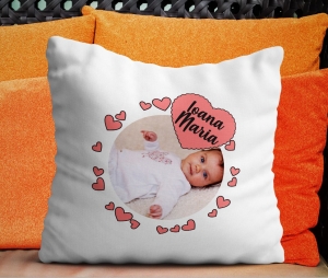 Perne pentru copii - Perna Personalizata - Bebe Cu Inimioare