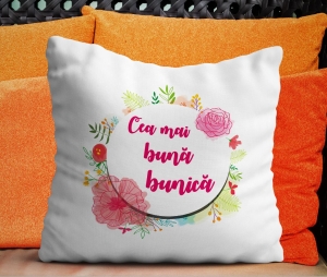 Perne pentru bunic / bunica - Perna Personalizata - Cea Mai Buna Bunica