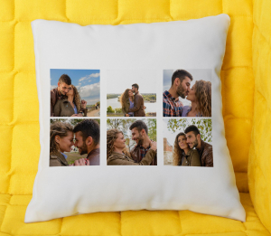 Perne Personalizate cu Nume si Poze - Perna personalizata cu 6 poze