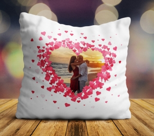 Perne Personalizate cu Nume si Poze - Perna personalizata cu poza in inima 2