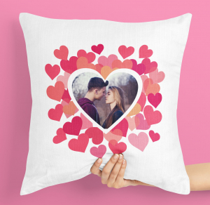 Cadouri de Valentine's Day - Perna personalizata cu poza in inima